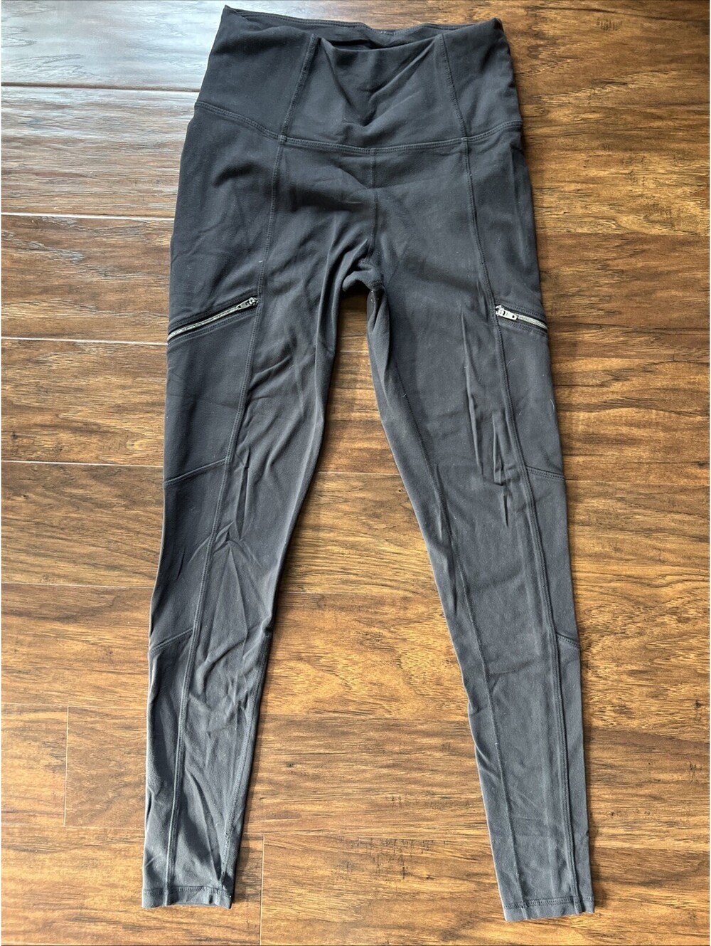 Athleta Women’s Leggings Size XS Dark Gray Size Zipper Pockets Activewear Yoga